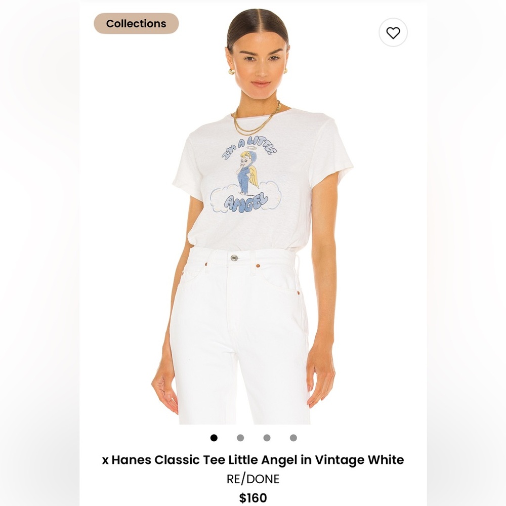 RE/DONE Little Angel White Tee